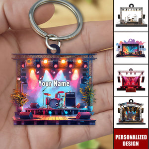 Personalized Music festivals/Concert Keychain-Gift For Music Lovers
