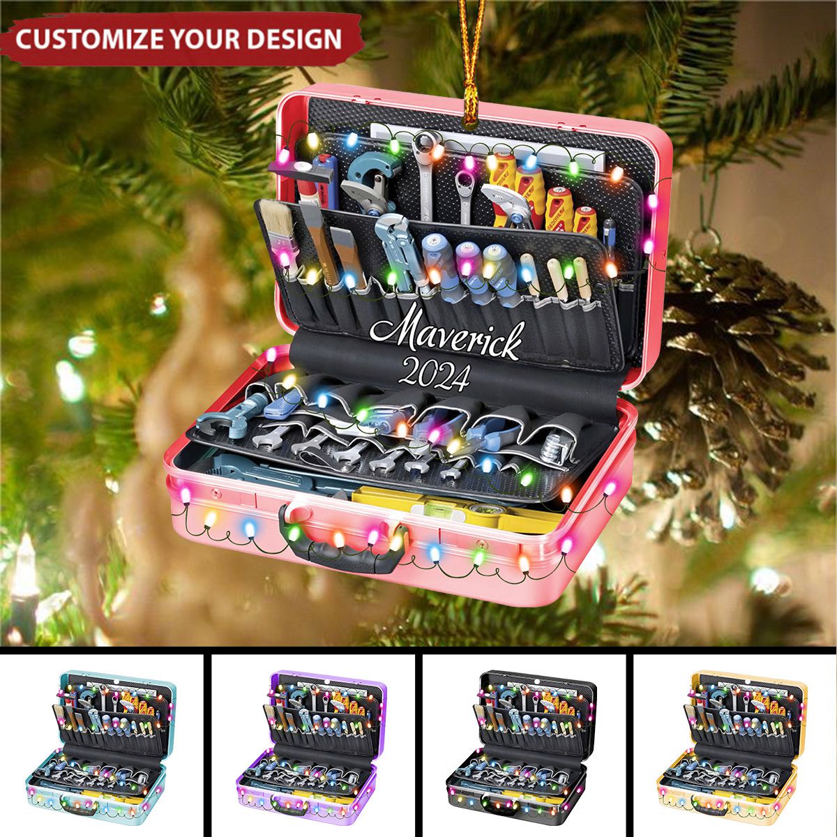 Personalized Electrician Christmas Ornament Gift for Electrician - 2024 New Release