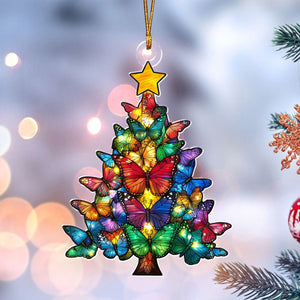 Butterfly Christmas Tree Ornament Gift For Butterfly Lover - 2024 New Release