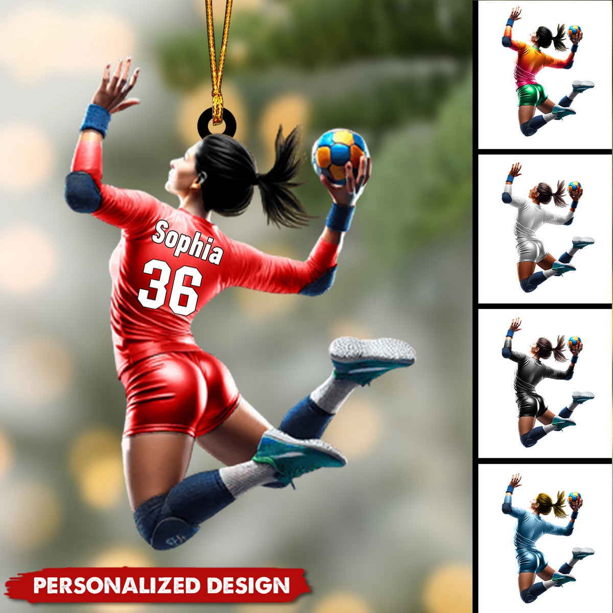 Personalized Handball Ornament-Gift For Handball Lover-2024 New Release