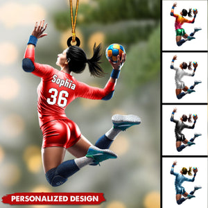 Personalized Handball Ornament-Gift For Handball Lover-2024 New Release