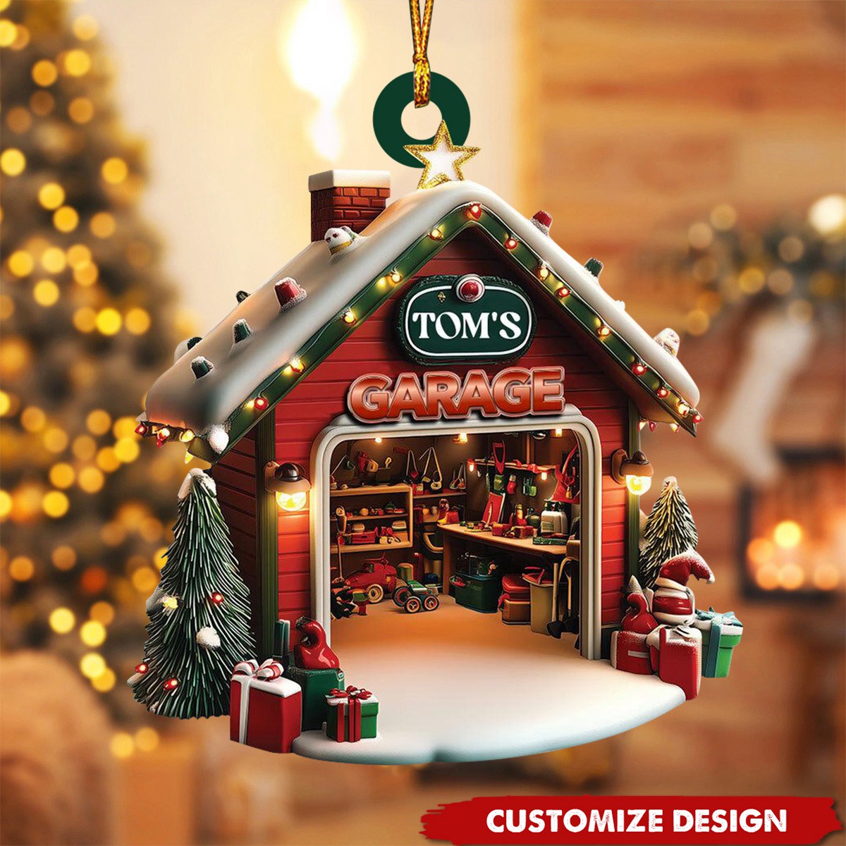 Personalized Garage Christmas Ornaments - 2024 New Release