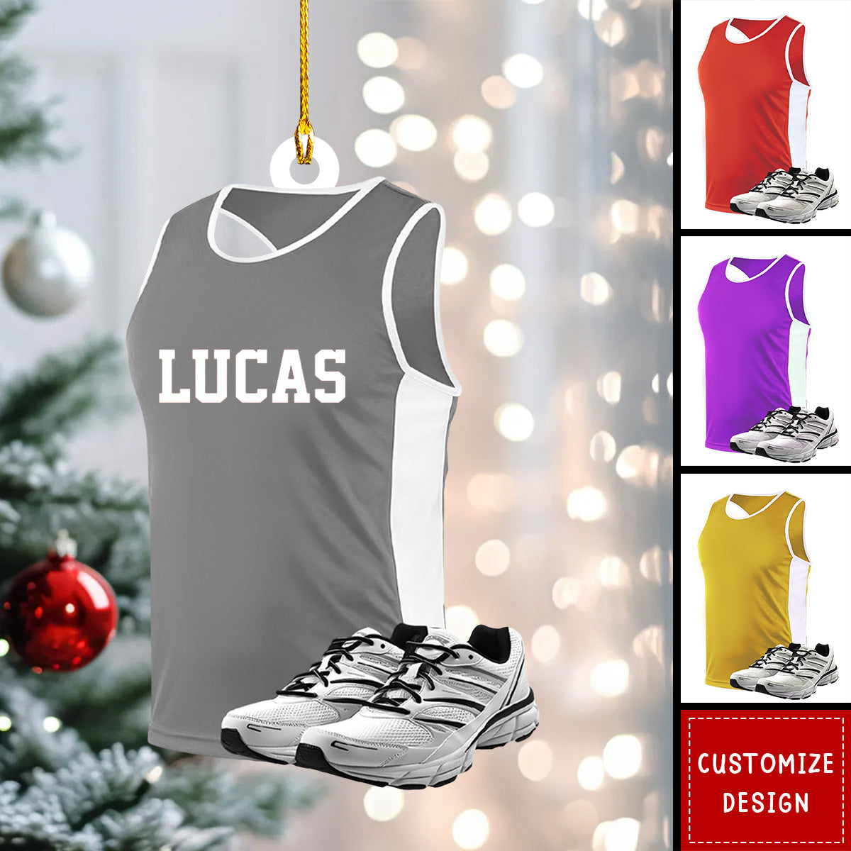 2024 New Release Personalized Running Christmas Ornament - Gift For Runner