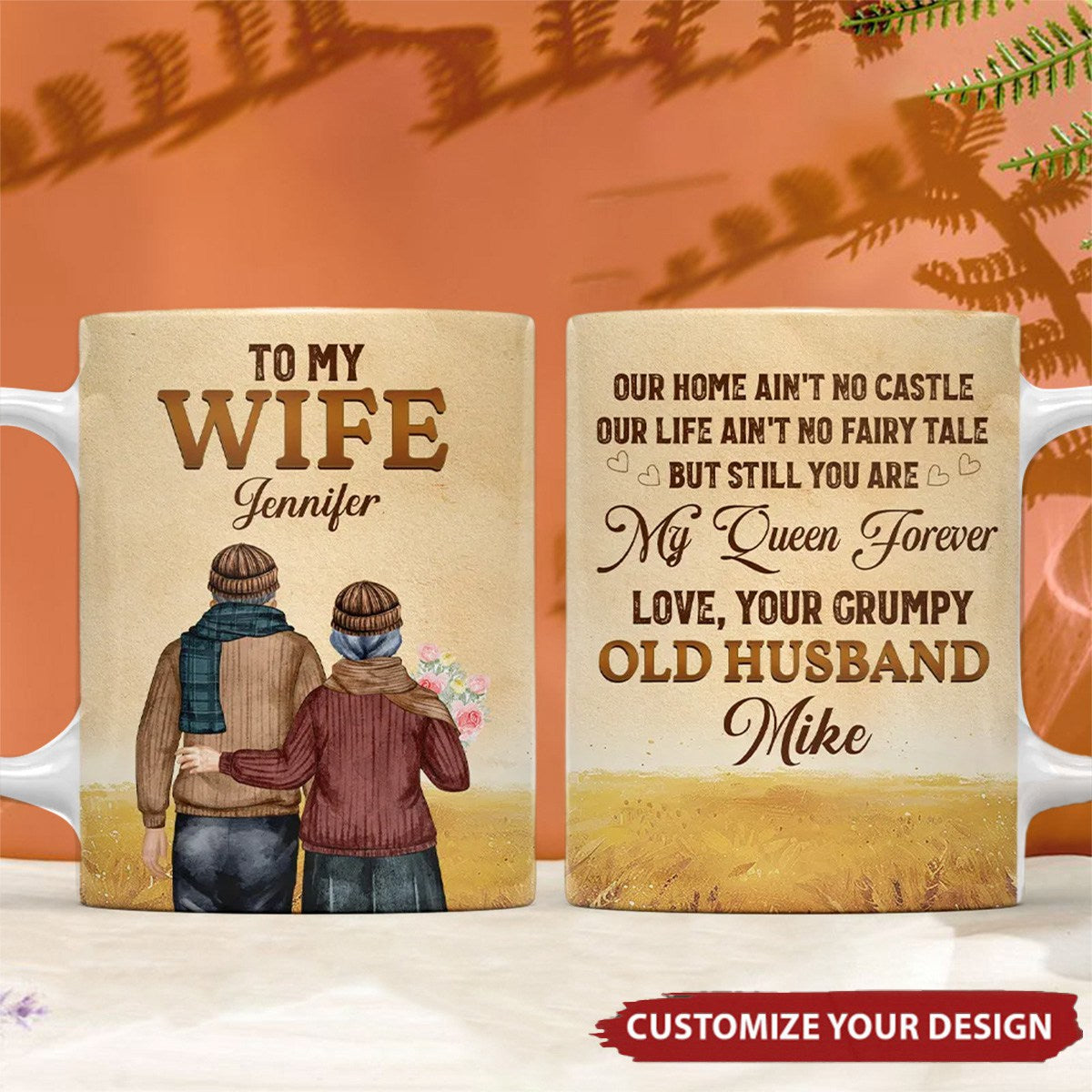 To My Wife You Are My Queen Forever - Personalized Couple Coffee Mug