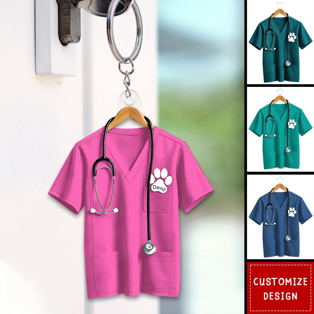 Personalized Veterinarian Keychain-Gift For Veterinarians-2024 New Release