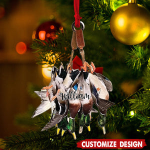 Personalized Duck Hunting Christmas Ornament-2024 New Release