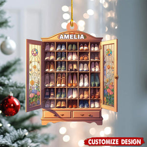 Personalized Shoe Cabinet Christmas Ornament Gift For Shoe Lover-2024 New Release