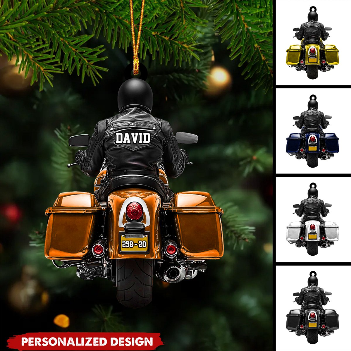 Personalized Motorcycle Ornaments-Gift For Motorcycle Lover-2024 New Release