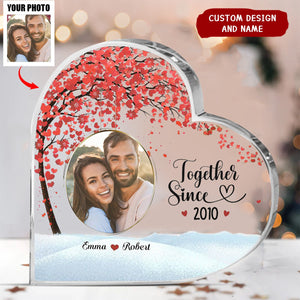 Personalized Custom Heart Shaped Acrylic Plaque,Gift For Husband,Wife