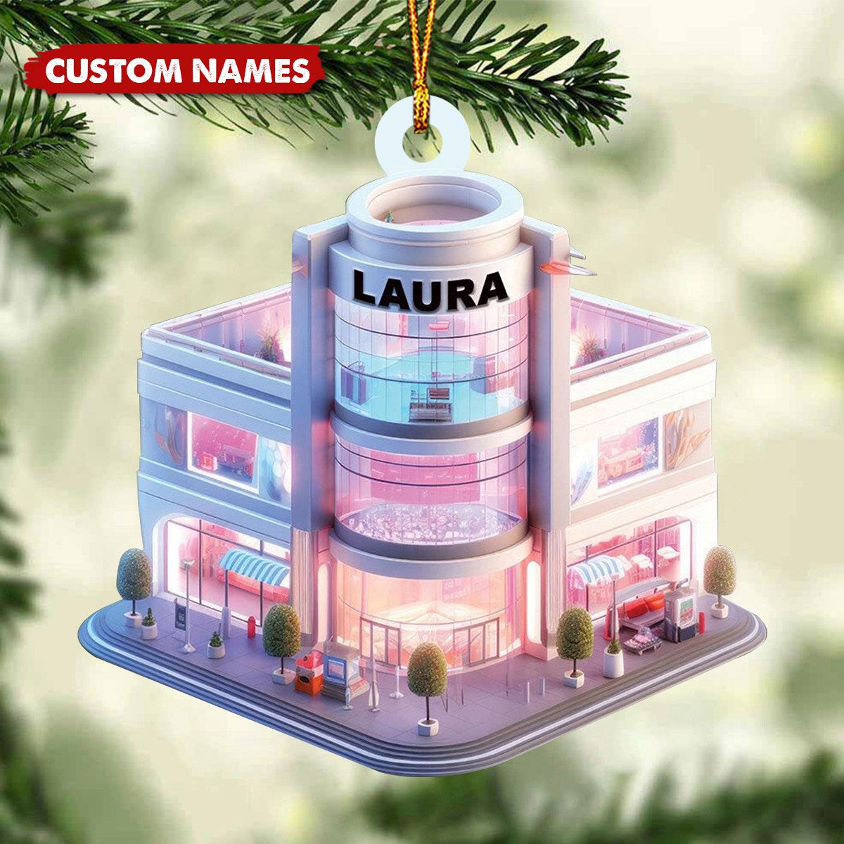 Personalized Shopping Mall Christmas Ornament-Gifts For Store Owners-2024 New Release