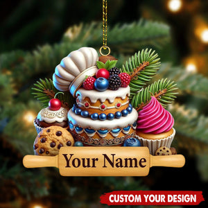 Personalized Baking Ornament-Gift for Pastry Chef-2024 New Release