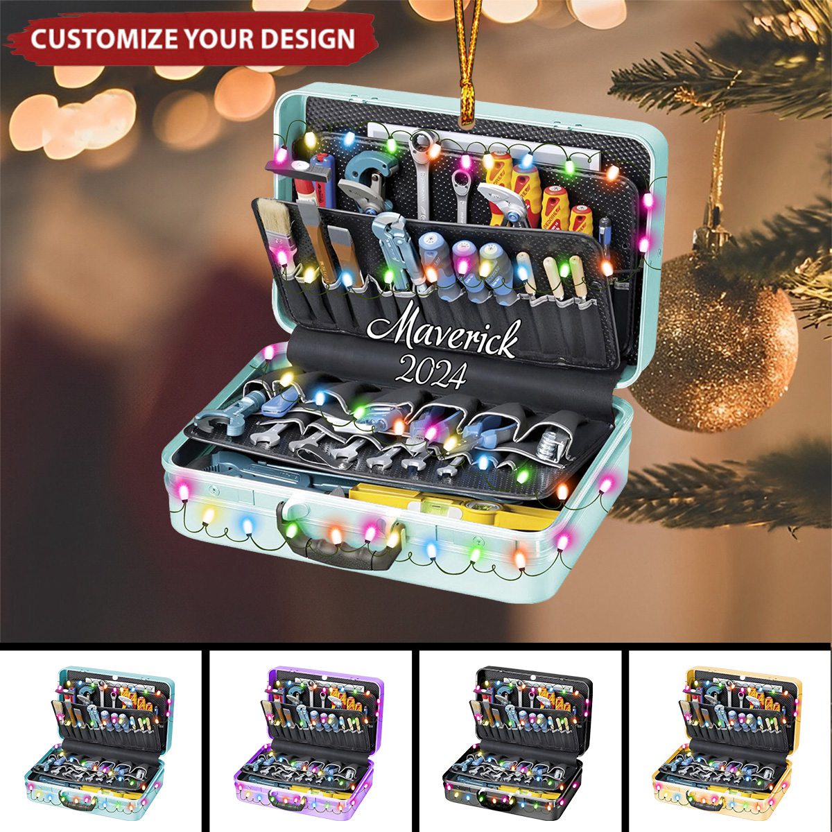 Personalized Electrician Christmas Ornament Gift for Electrician - 2024 New Release