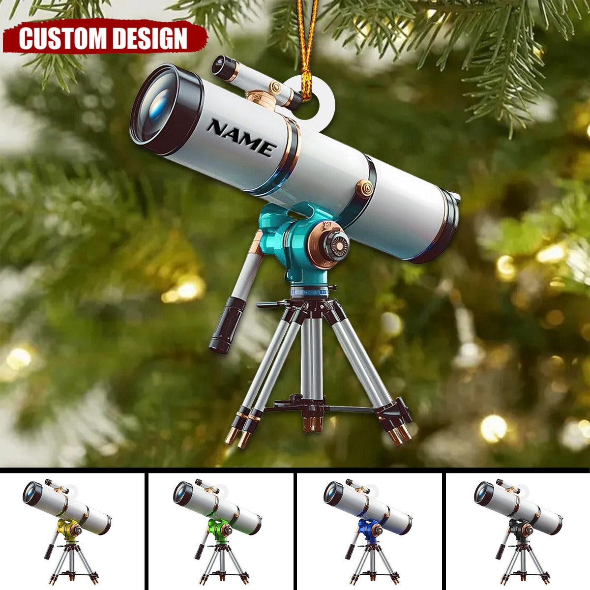 Personalized Telescope Christmas Ornament-2024 New Release