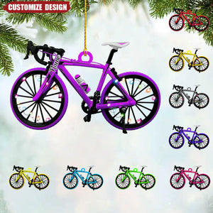 Personalized Bicycle Christmas Ornaments - Gift For Bicycle Rider - 2024 New Release