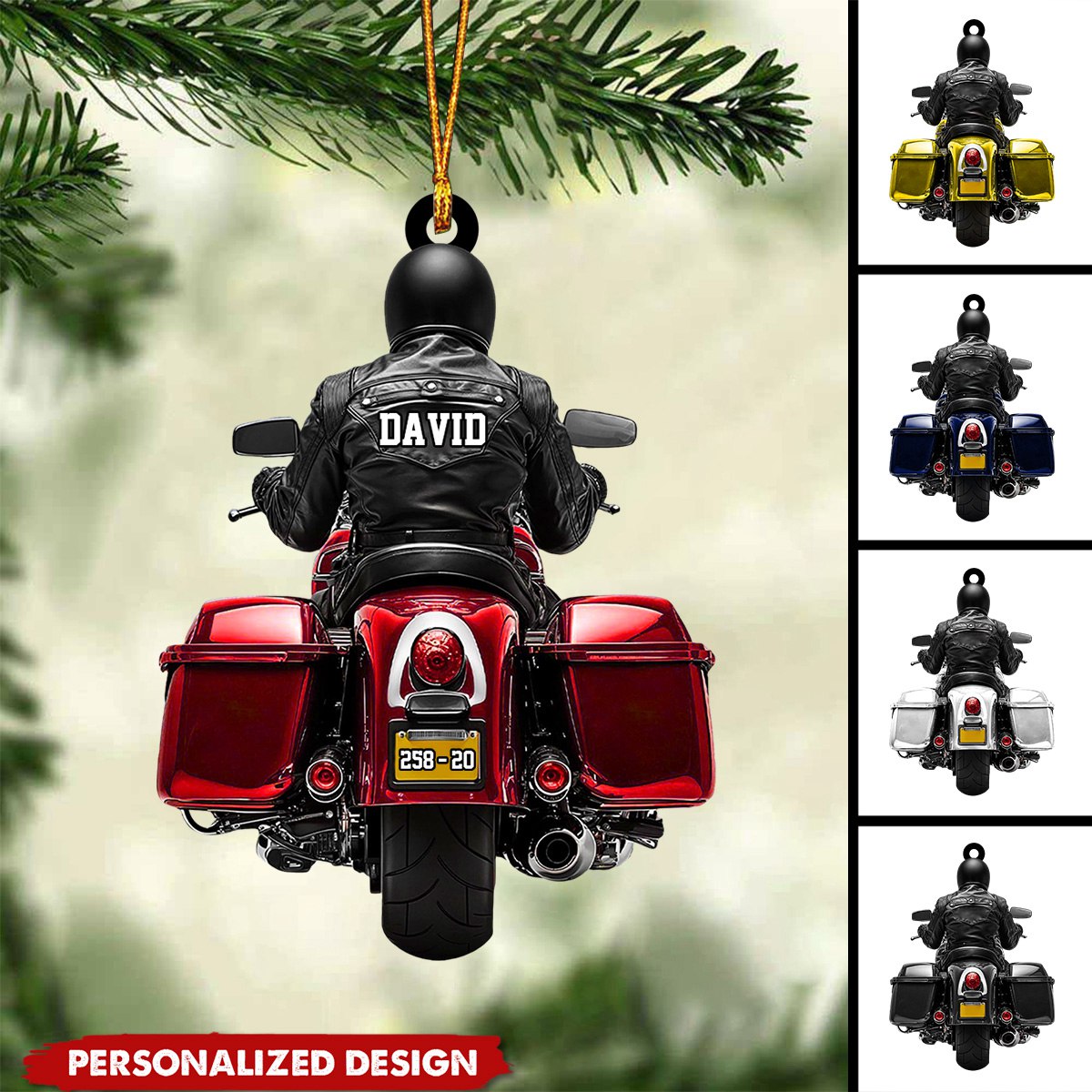 Personalized Motorcycle Ornaments-Gift For Motorcycle Lover-2024 New Release