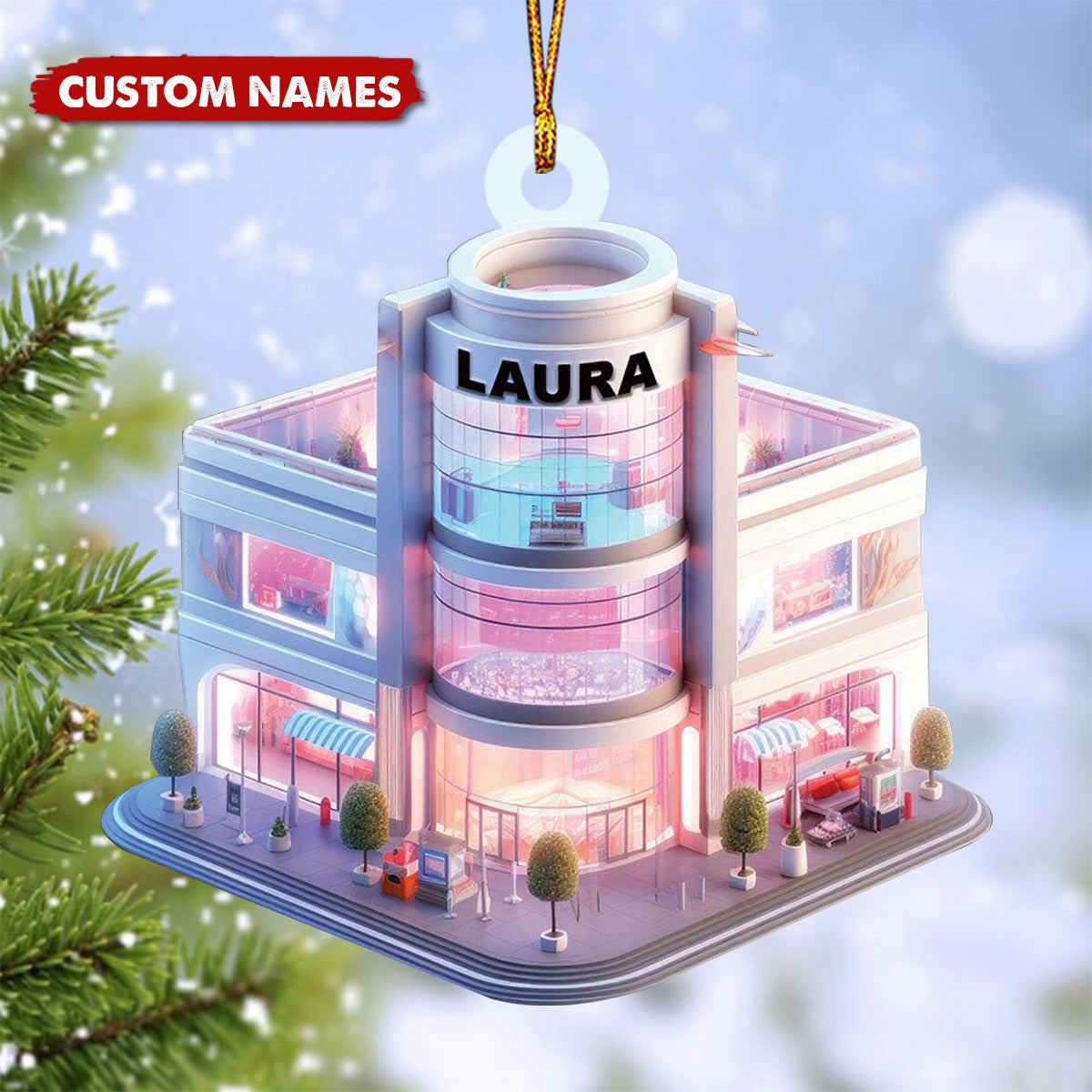 Personalized Shopping Mall Christmas Ornament-Gifts For Store Owners-2024 New Release