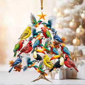 Cute Bird Christmas Tree Ornament, Gift For Bird Lovers-2024 New Release