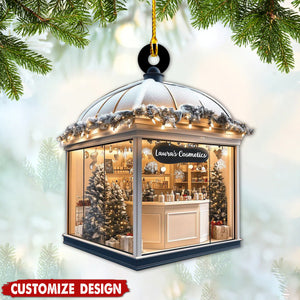 Personalized Comestic Shop Ornament-Gift For Girl-2024 New Release