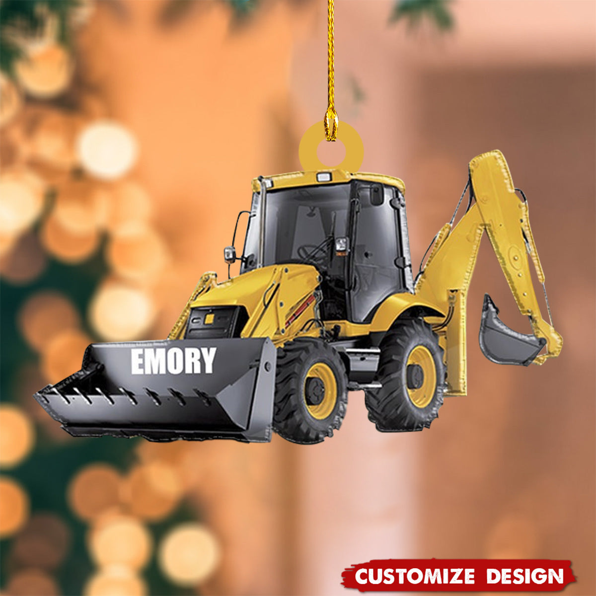2024 New Release Personalized Excavator Christmas Ornament - Gift For Heavy Equipment Operator