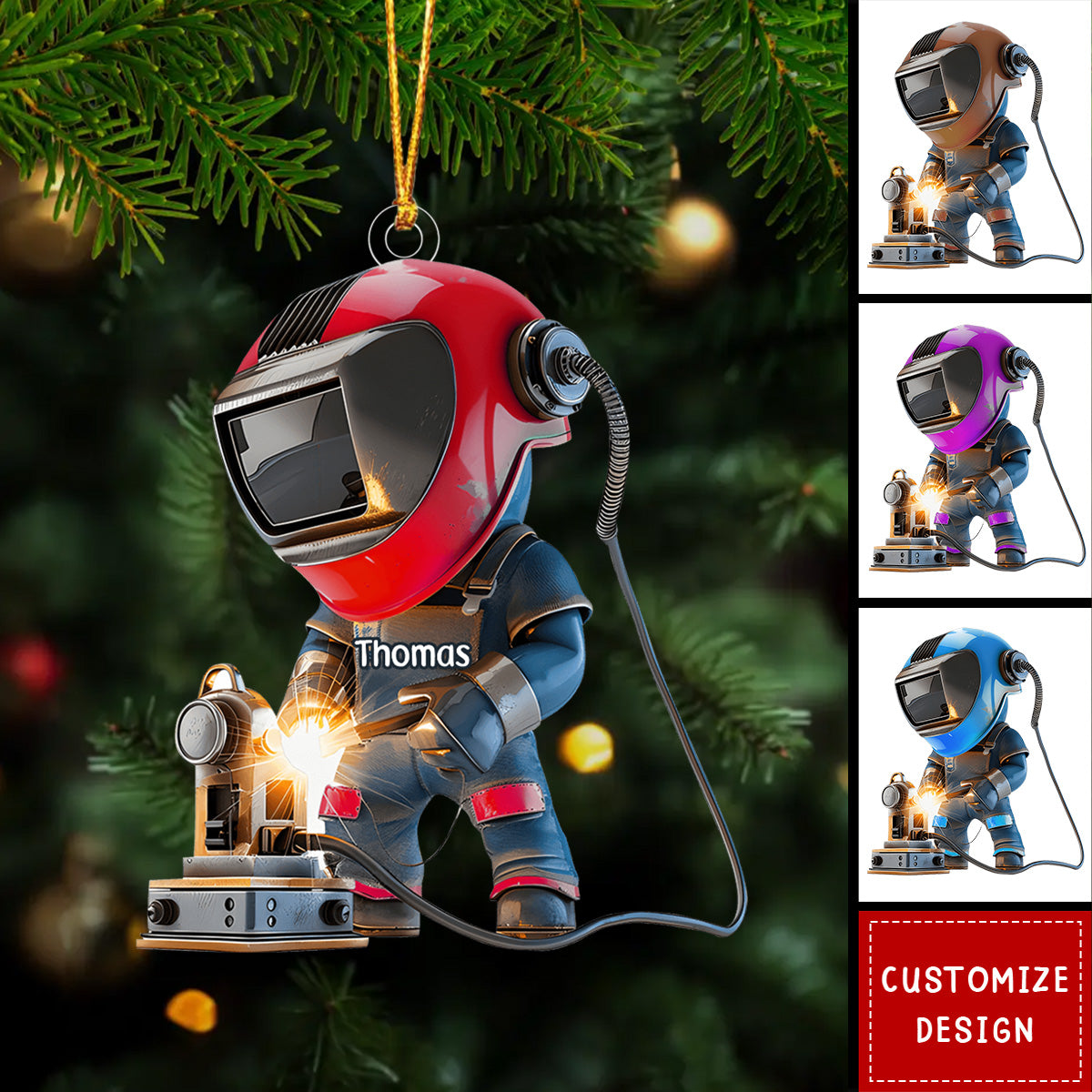 Personalized Welder Christmas Ornament - Gifts For Welder - 2024 New Release