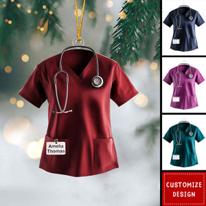 Personalized Scrub Acrylic Christmas Ornament-2024 New Release
