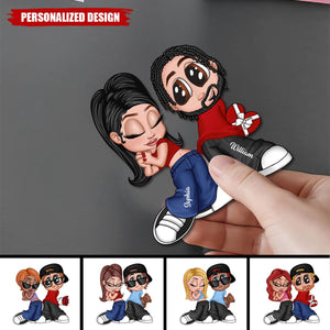 Y2K Style Couple-Personalized Acrylic Fridge Magnet-Heartfelt Gift For Couple