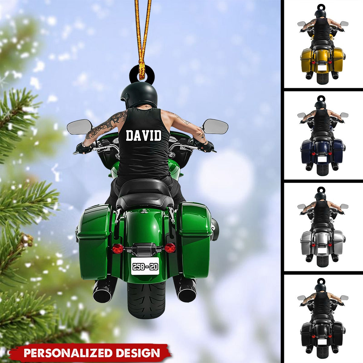 Personalized Motorcycle Ornaments-Gift For Motorcycle Lover-2024 New Release