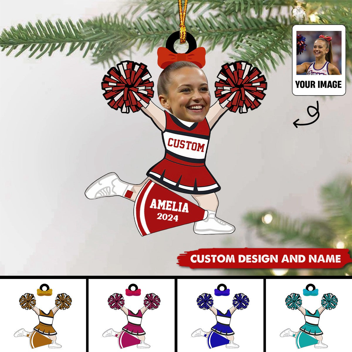 2024 New Release Personalized Cheerleading Christmas Ornaments -Gifts For Cheerleader