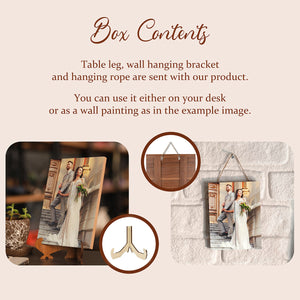 Personalized Couple Photo Wood Decor - Unique Gift For Wife,Husband,Anniversary